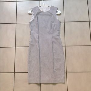 Talbots classic seersucker sheath dress SZ4 lightly worn